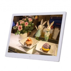15.4-inch HD digital photo frame, table stand and wall-mount with all format advertisement player